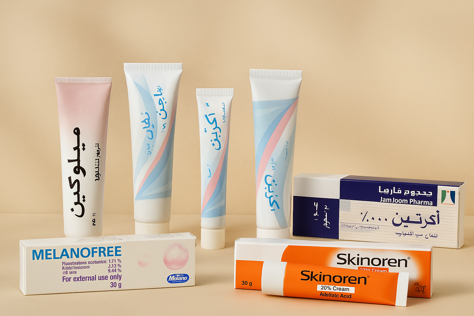 Whitening Creams & Acne Treatment - كريمات التبييض و علاج حب الشباب