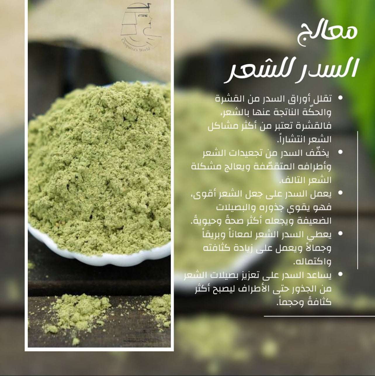 Ginkgo and Seder for Hair - عشبة الجنكة و السدر العلاجية