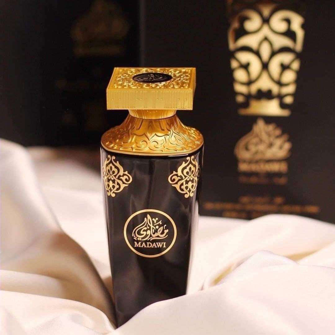 Madawi Perfume - 90ml by Arabian Oud | A Luxurious & Long-Lasting Feminine Scent - عطر مضاوي - 90 مل من العربية للعود | لمسة فاخرة من الأنوثة والرقي تدوم طويلًا