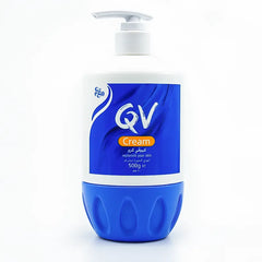 QV Cream 500g | Intensive Moisturizer for Dry & Sensitive Skin - كريم QV بحجم 500 جرام | ترطيب مكثف للبشرة الجافة والحساسة