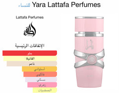 Lattafa Yara Perfume for Women - Long-lasting Eau de Parfum 100ml - عطر يارا من لطافة للنساء - أو دو بارفان 100 مل | Lattafa Yara EDP 100ml