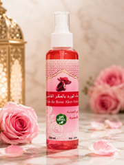 Moroccan Aker Fassi Rose Water Face Mist Toner – 200ml | ماء الورد بالعكر الفاسي المغربي – تونر وبخاخ للوجه 200 مل