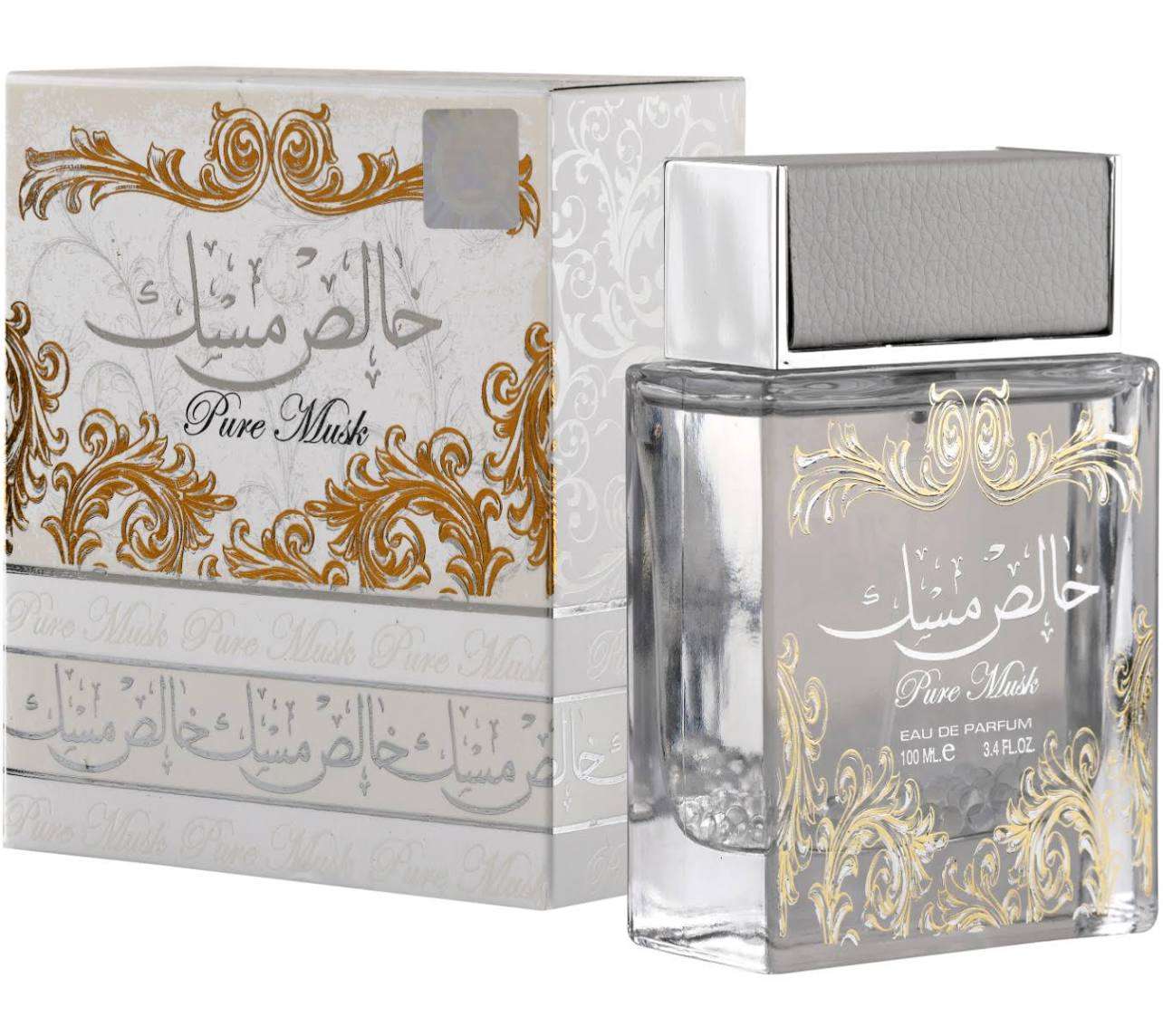 Lattafa Pure Musk Perfume | Elegant Long-Lasting White Musk Fragrance - عطر خالص مسك لطافة | رائحة نقية تدوم طويلاً برائحة المسك الأبيض الفاخر