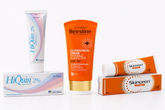 Complete Skin Brightening & Dark Spots Routine – Light | روتين التفتيح والتصبغات الكامل الخفيف | Skinoren + Hiquin 2% + Beesline Sunscreen