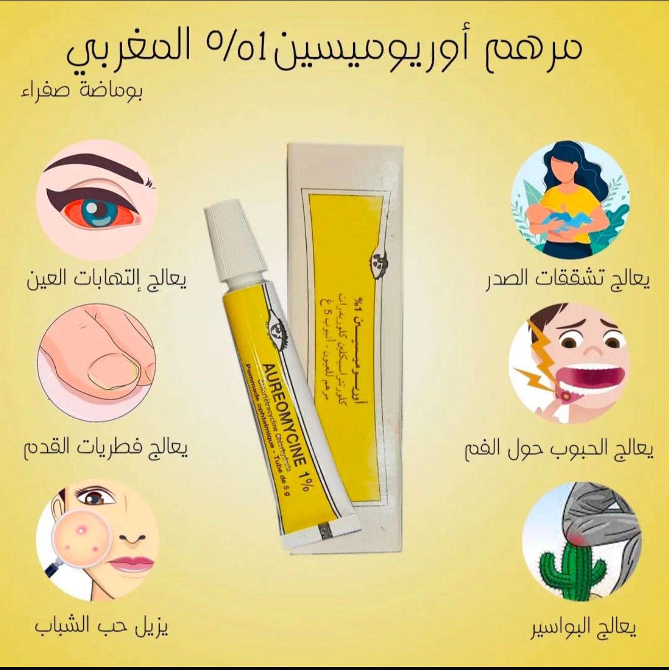 Aureomycin Cream - Effective Antibiotic for Bacterial Infections - كريم أوريوميسين - علاج فعال للالتهابات البكتيرية