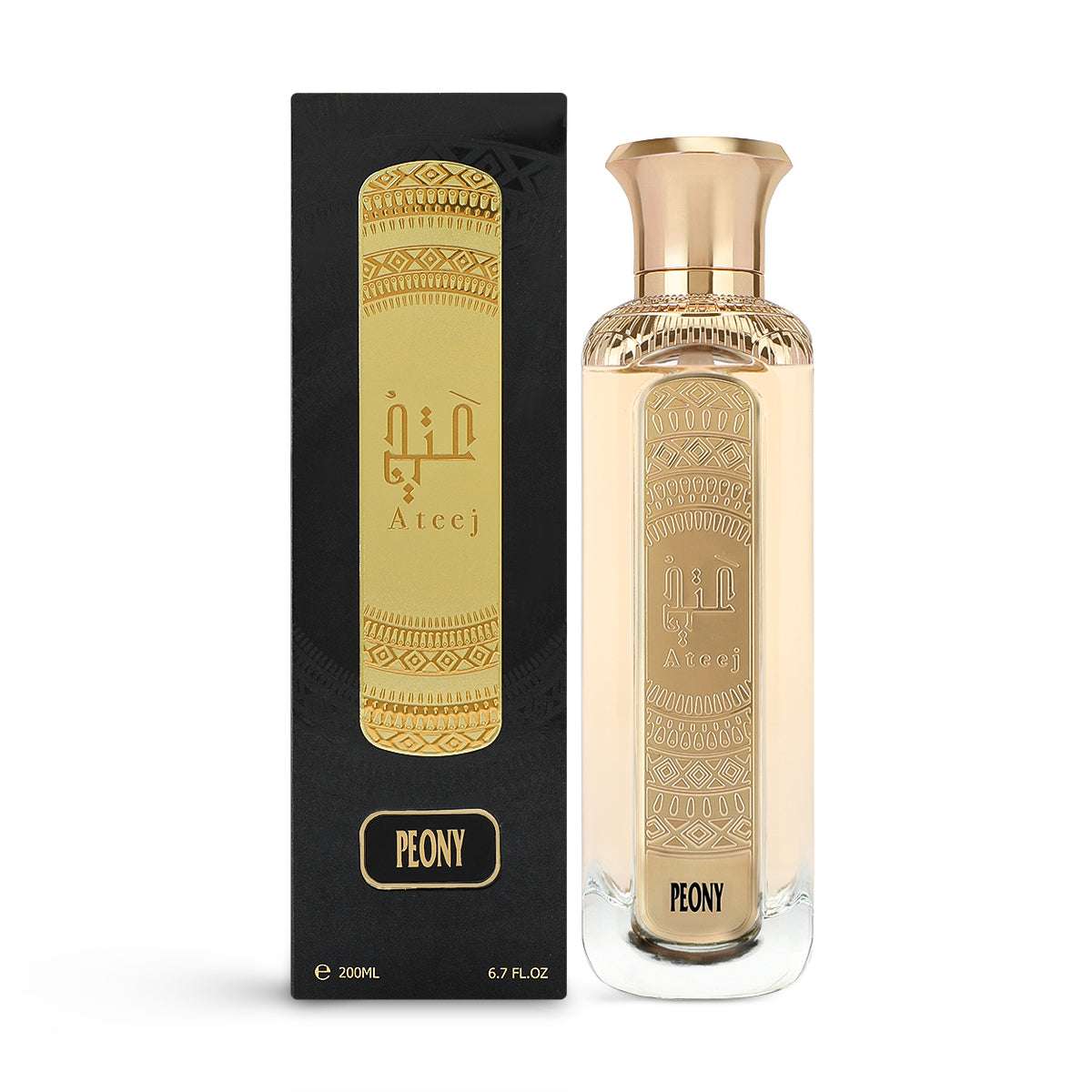 Peony Light Fragrance - 200ml by Ateej | A Luxurious Blend of Bergamot, Rose & Amber - عطر بيوني - 200 مل من عتيج | مزيج فاخر من البرغموت، الورد، والعنبر