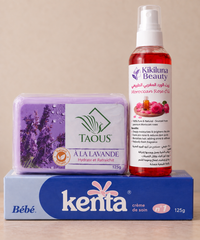Sensitive Areas Brightening Bundle – Rose Oil, Kenta Cream & Lavender Soap - باكدج تفتيح المناطق الحساسة – زيت الورد + كينتا + صابونة لافندر