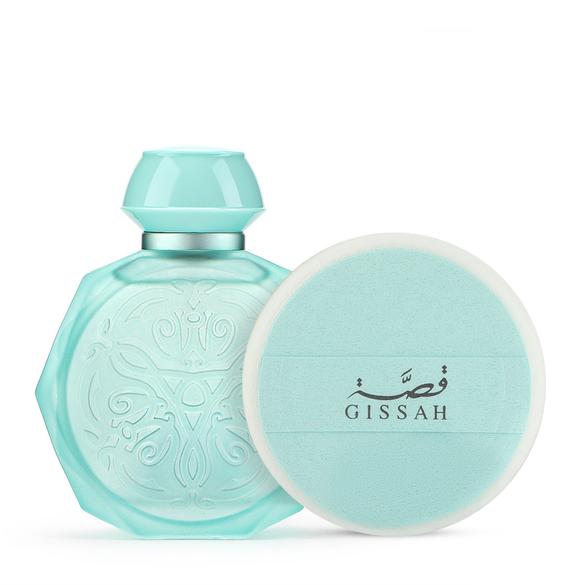 Gissah Astra Musk Edition Set – 60ml Eau de Parfum and 10g scented body powder, luxurious unisex fragrance with soft musky aroma.