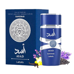 Lattafa Asad Zanzibar Eau de Parfum 100ml - Long-lasting & Luxurious Fragrance - عطر اسد زنزابير من لطافة - أو دو بارفان 100 مل يدوم طويلا