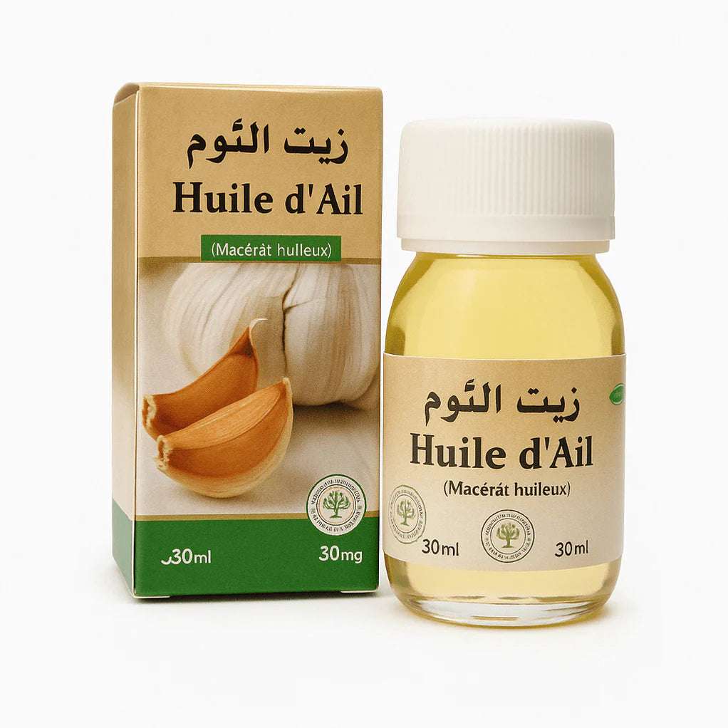 Natural Garlic Hair Oil – Strengthens Roots & Prevents Hair Fall – 30ml - زيت الثوم الطبيعي – لتقوية الشعر ومنع التساقط – 30 مل