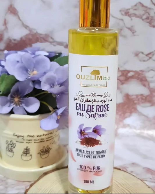 ماء ورد بالزعفران الحر