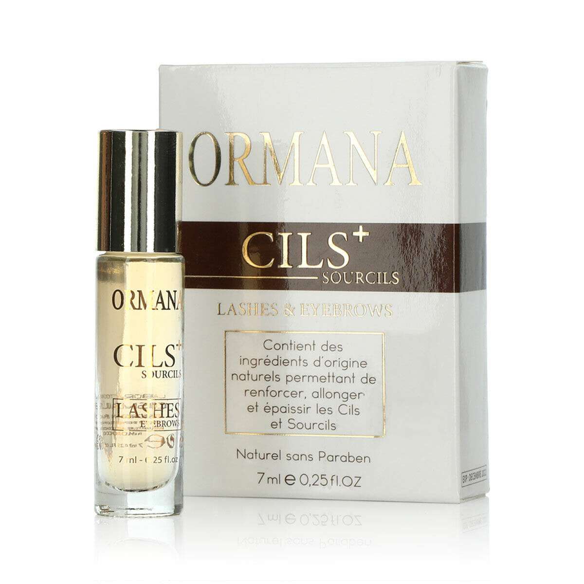 Lashes & Eyebrow Cils+ Oil by Ormana - 7ML | Natural Lash & Brow Growth Treatment - زيت سيلس+ للرموش والحواجب - 7 مل من اورمانا | معالج طبيعي لتكثيف وإطالة الرموش والحواجب