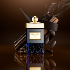 Maamoul Sapphire Leather - 70g | A Luxurious Oud Blend by Ibrahim Al Qurashi. - معمول سفاير ليذر - 70 جرام من إبراهيم القرشي | بخور فاخر بنفحات الجلد والعنبر