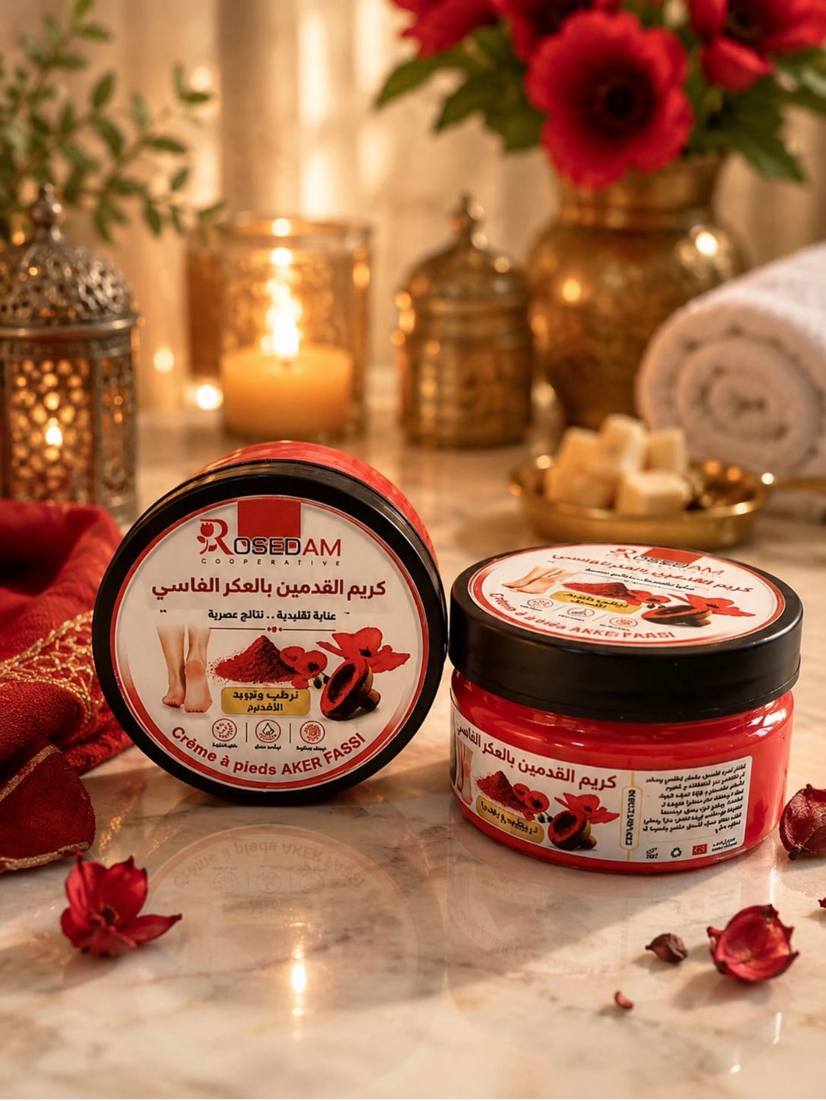 Moroccan Aker Fassi Foot Cream  كريم القدمين بالعكر الفاسي المغربي