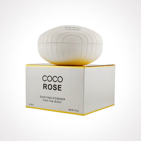 Rose Berry Bridal Body Powder – Inspired by Coco Rose, Silky Smooth & Long-Lasting Freshness (200g) -بودرة جسم معطرة للعرايس من روز بيري – رائحة مستوحاة من كوكو روز، نعومة حريرية وانتعاش يدوم (200 جم)