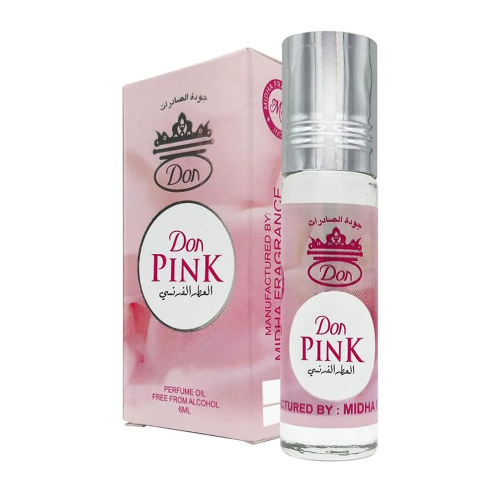 DON PINK French Fragrance Oil 6ML Free From Alcohol – Long Lasting Aromatic Perfume Oil - زيت عطر DON PINK الفرنسي 6 مل خالي من الكحول – عطر زيتي عطري ثابت