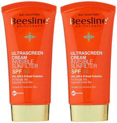 Beesline Ultrascreen Cream Invisible SPF50 – Long-Lasting Sun Protection for Sensitive Skin
كريم بيزلين الواقي من الشمس بعامل حماية 50 – حماية طويلة الأمد للبشرة الحساسة