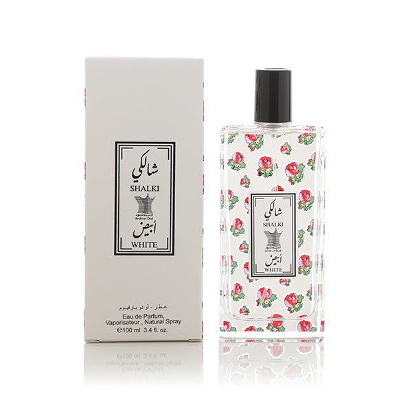 Shalki White - 100ML by Arabian Oud | Elegant Floral & Musk Fragrance -🔹 شالكي ابيض - 100 مل من العربية للعود | عطر راقٍ برائحة الأزهار والمسك الفاخر