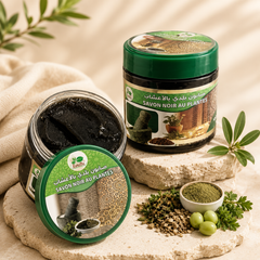 Traditional Moroccan hammam black soap for body care