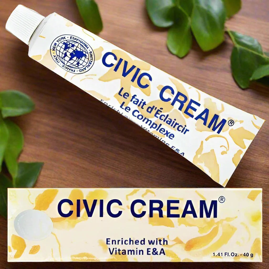 Civic Cream – Skin Lightening & Brightening with Vitamins A & E – 40g -كريم سيفيك لتفتيح وتوحيد لون البشرة بفيتامين A و E – 40 جرام