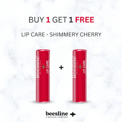 Beesline Lip Care Shimmery Cherry - 1+1 Offer - بيزلين مرطب الشفاه اللامع بنكهة الكرز - عرض 1+1