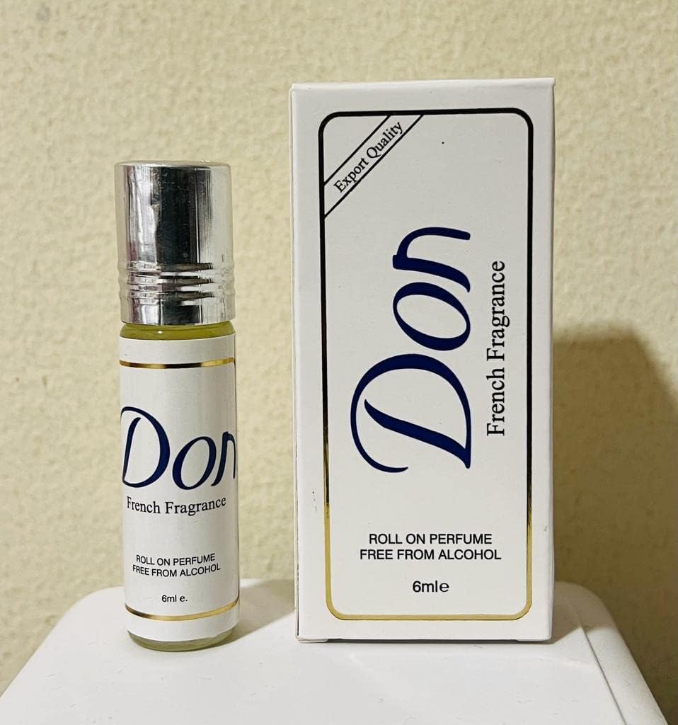 DON French Fragrance Roll On 6ML Alcohol-Free Perfume Oil - عطر DON الفرنسي رول أون 6 مل خالي من الكحول