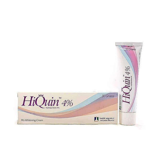 HiQuin 4% Cream 30 grams -  كريم هاي كوين تفتيح البشره 4%