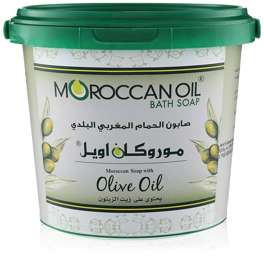 Moroccan Oil Bath Soap 850 g – Natural Hammam Black Soap by Kikiluna Beauty