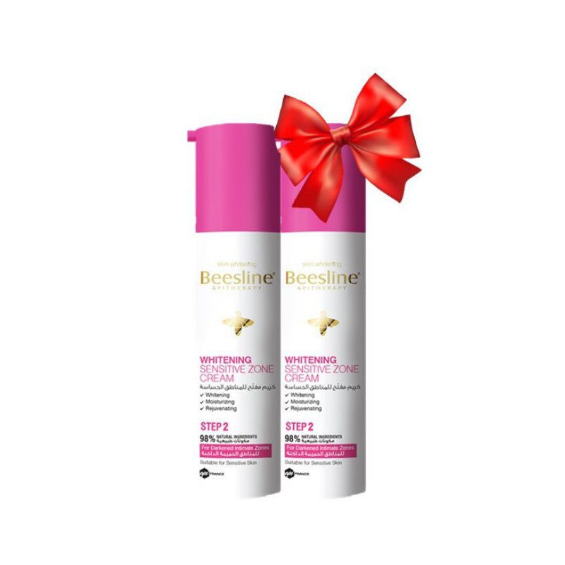 Beesline Whitening Sensitive Zone Cream – Intimate Brightening & Care (2*50ml) - كريم بيزلاين لتفتيح المناطق الحساسة – عناية وتفتيح لطيف (2×50 مل)
