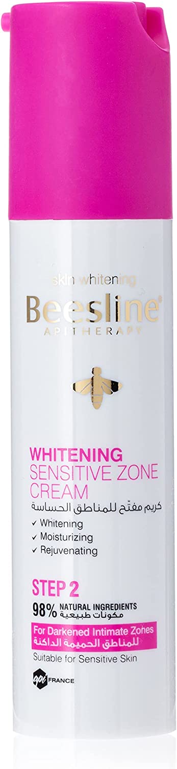 Beesline Whitening Sensitive Zone Cream 50ml | Best Intimate Brightening Cream - كريم بيزلين لتفتيح المناطق الحساسة 50 مل | أفضل كريم لتبييض البشرة الحساسة