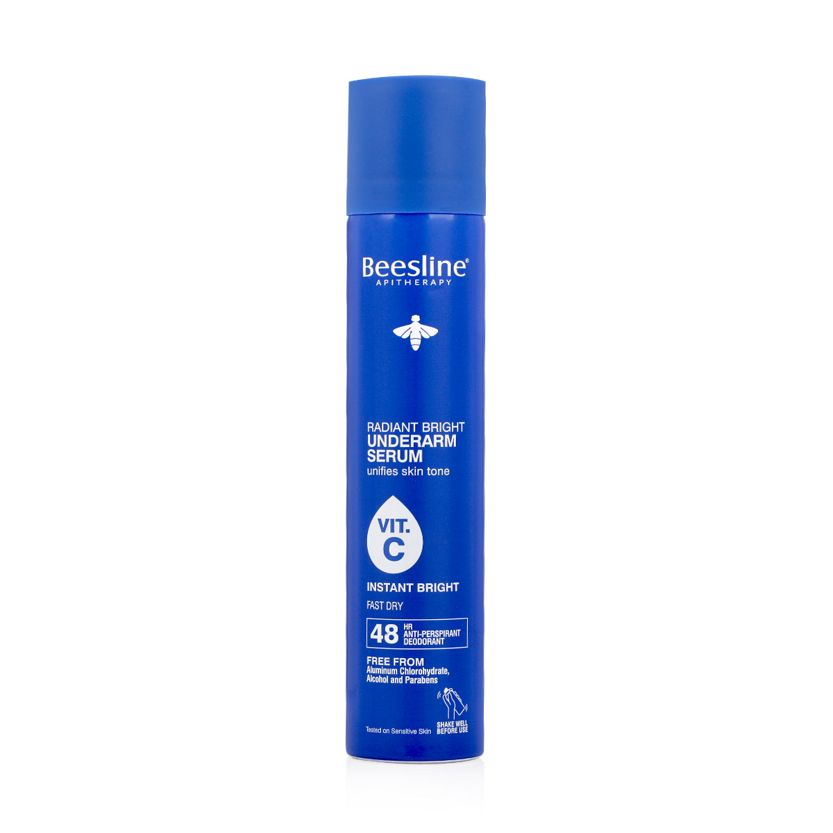 Beesline Radiant Bright Underarm Serum – Instant Bright 150ml | 48HR Antiperspirant & Dark Spot Corrector - بيزلاين سيروم راديانت برايت لتفتيح الإبط – انستانت برايت 150 مل | مزيل عرق 48 ساعة ومصحح للبقع الداكنة