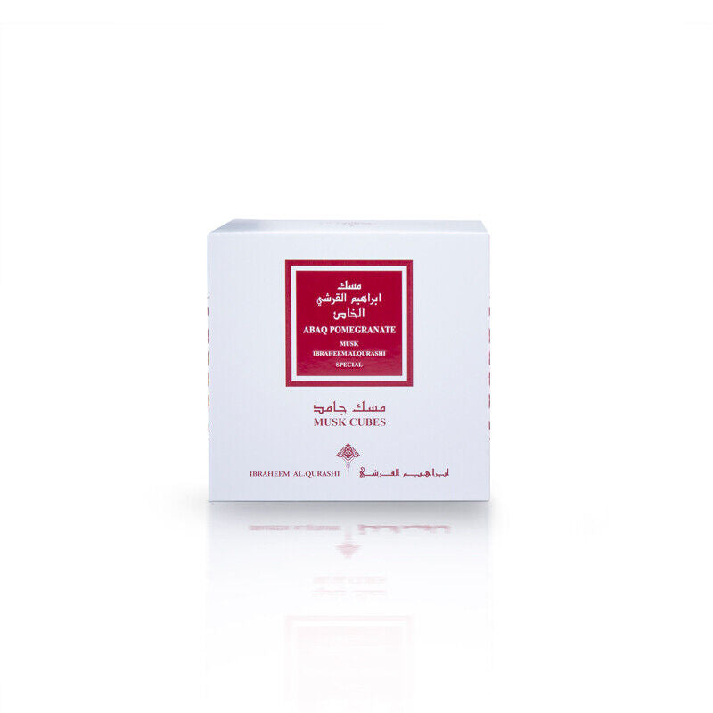 Ibrahim Al Qurashi Pomegranate Musk Cubes | Luxury Long-Lasting Perfume for Clothes & Body -  مكعبات مسك عبق الرمان من إبراهيم القرشي | عطر فاخر يدوم طويلًا للملابس والجسم