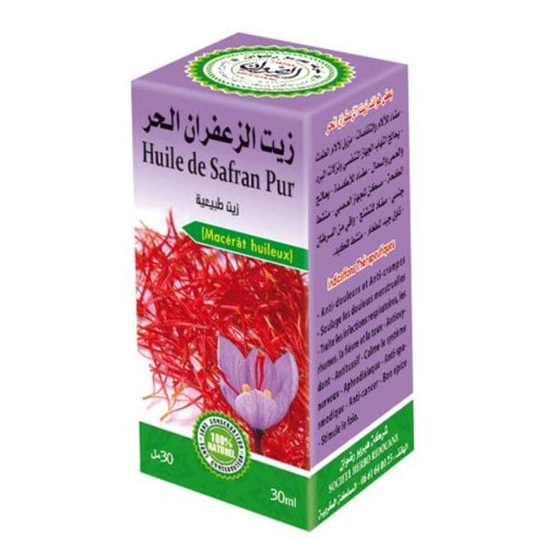 Saffron Oil – Natural Brightening & Anti-Aging Elixir – 30ml -زيت الزعفران الطبيعي – لتفتيح البشرة وتجديد الخلايا – 30 مل