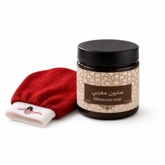 Moroccan Loofah & Moroccan Soap Duo Set | طقم ليفة مغربية وصابون مغربي