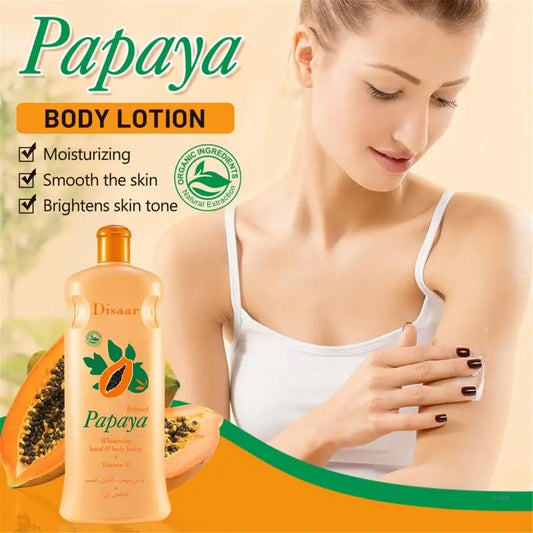 Papaya Whitening Hand & Body Lotion + Vitamin E extract -لوشن البابايا مبيض للجسم واليدين مع فيتامين