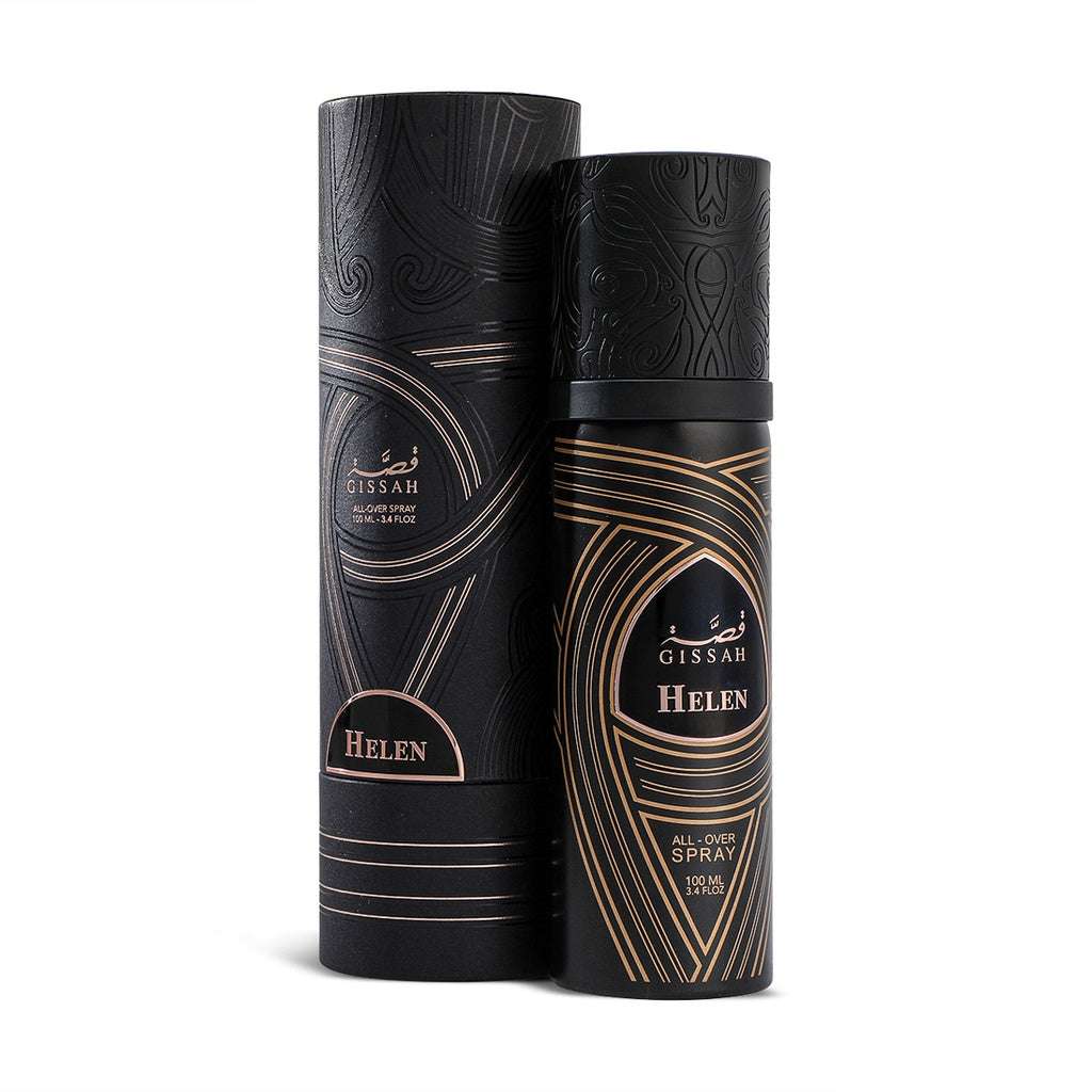 Helen All Over Spray – 100ml by Gissah | Unisex | Lavender, Geranium & Sandalwood - بخاخ هيلين للجسم والشعر – 100 مل من Gissah | للجنسين | لافندر، غيرانيوم وخشب الصندل