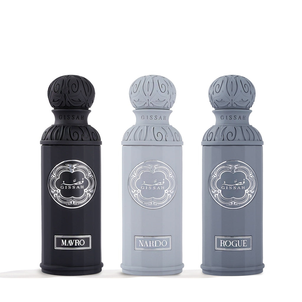 Graphite Men’s Perfume Collection – 3  | Gissah (Qissah) - مجموعة جرافايت الرجالية – 3 عطور  | من قصة Gissah
