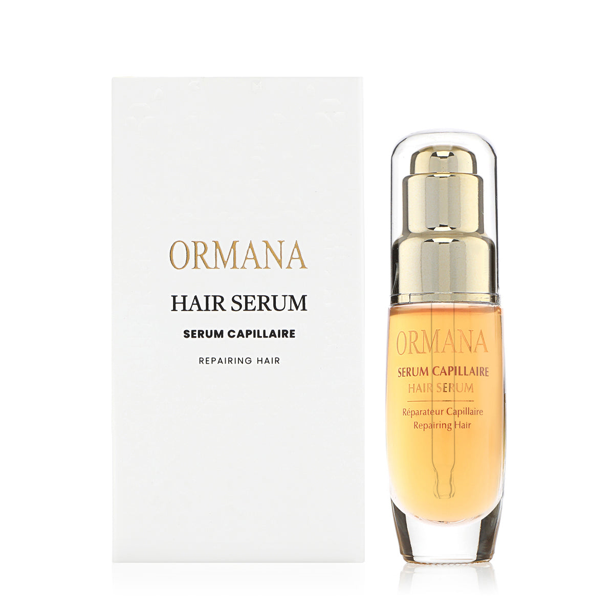 Hair Repairing Serum - 30ML by Ormana | Natural Hair Growth & Anti-Hair Loss Treatment - سيروم إصلاح الشعر - 30 مل من اورمانا | علاج طبيعي لتكثيف وإنبات الشعر
