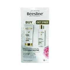 Beesline Whitening Facial Day Routine Bundle - بيزلين غسول ٤ بـ ١ لتفتيح البشرة & تونر مفتح للوجه