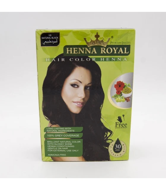 Natural Black Henna Royal - حنة رويال اسود طبيعي