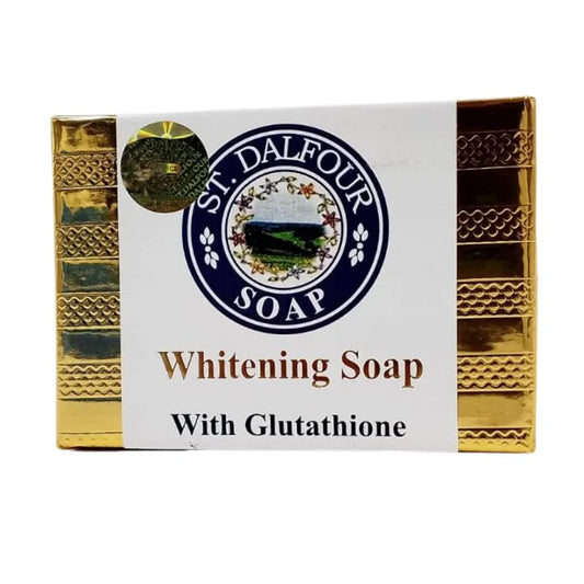 St. Dalfour whitening soap with glutathione gold package صابون دالفور بالجلوتاثيون