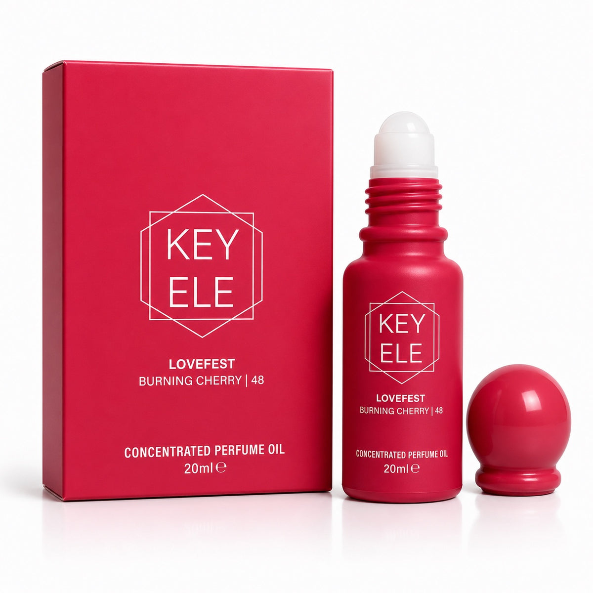 KEY ELE Lovefest Burning Cherry 48 concentrated perfume oil 20ml roll on perfume oil