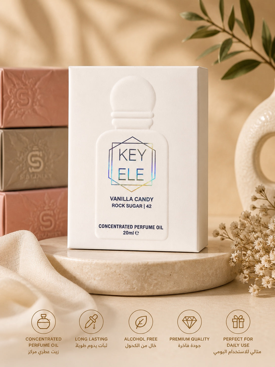 KEY ELE Vanilla Candy Rock Sugar 42 concentrated perfume oil 20ml