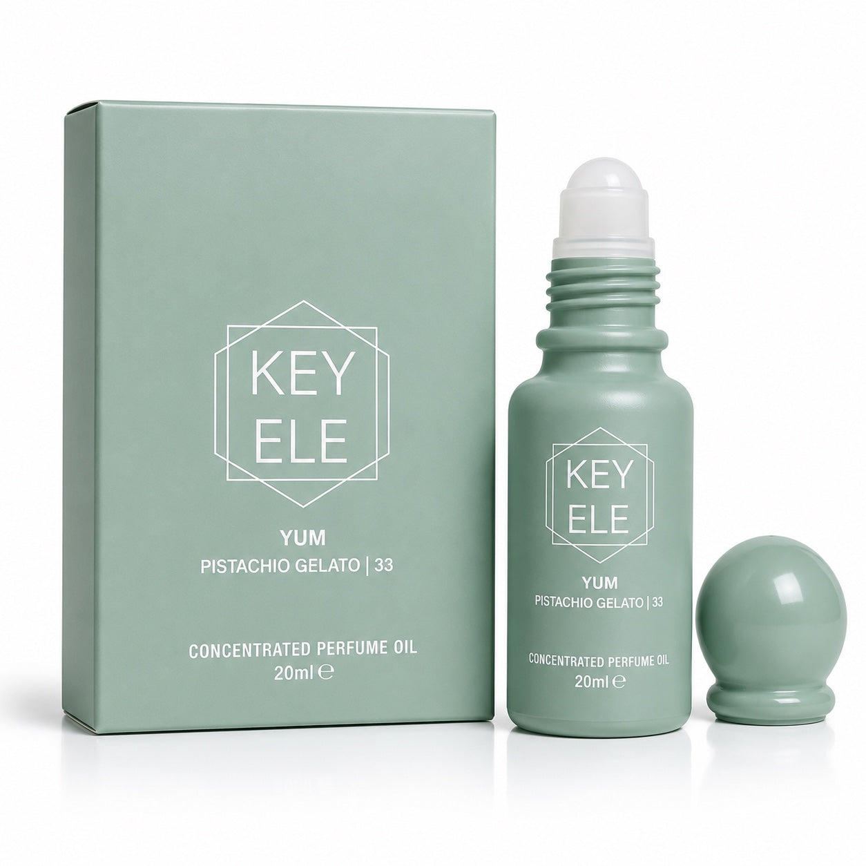 KEY ELE Yum Pistachio Gelato 33 concentrated perfume oil 20ml roll on perfume oil