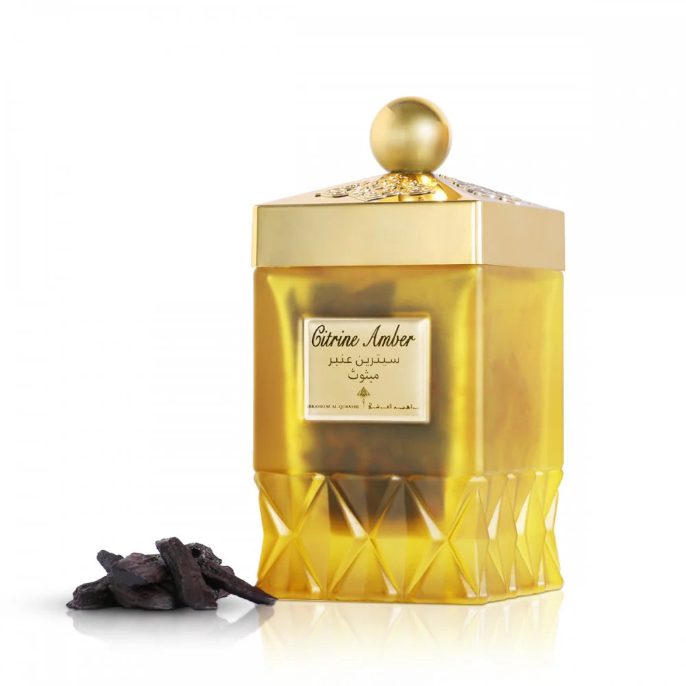 Mabsous Citrine Amber - 50g | A Luxurious Oud Blend by Ibrahim Al Qurashi - مبثوث سيترين عنبر - 50 جم من إبراهيم القرشي | مزيج فاخر من العود والزعفران والعنبر
