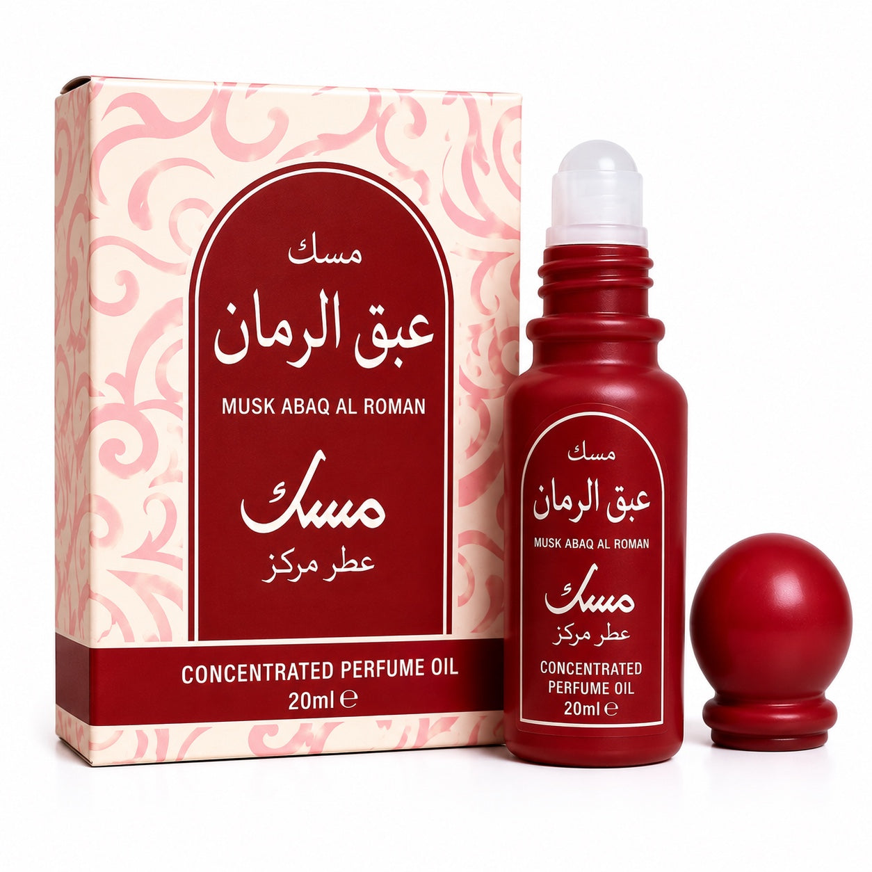 Musk Abaq Al Roman concentrated perfume oil 20ml roll on pomegranate musk oil