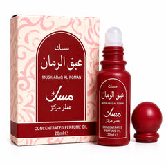 Musk Abaq Al Roman concentrated perfume oil 20ml roll on pomegranate musk oil
