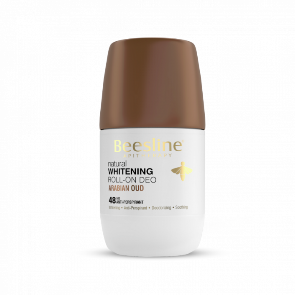Beesline Arabian Oud Roll-On Deodorant | 48H Protection with Luxurious Oriental Scent - بيزلين مزيل عرق رول أون بالعود العربي | حماية تدوم 48 ساعة برائحة شرقية فاخرة