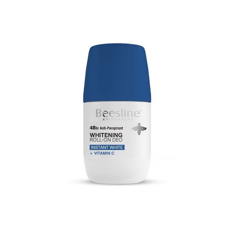 Beesline Whitening Roll-On Deo Instant White Set – 1+1 FREE | 48HR Brightening Antiperspirant - مجموعة بيزلاين مزيل عرق رول للتبييض الفوري – 1+1 مجاناً | تفتيح + حماية 48 ساعة
