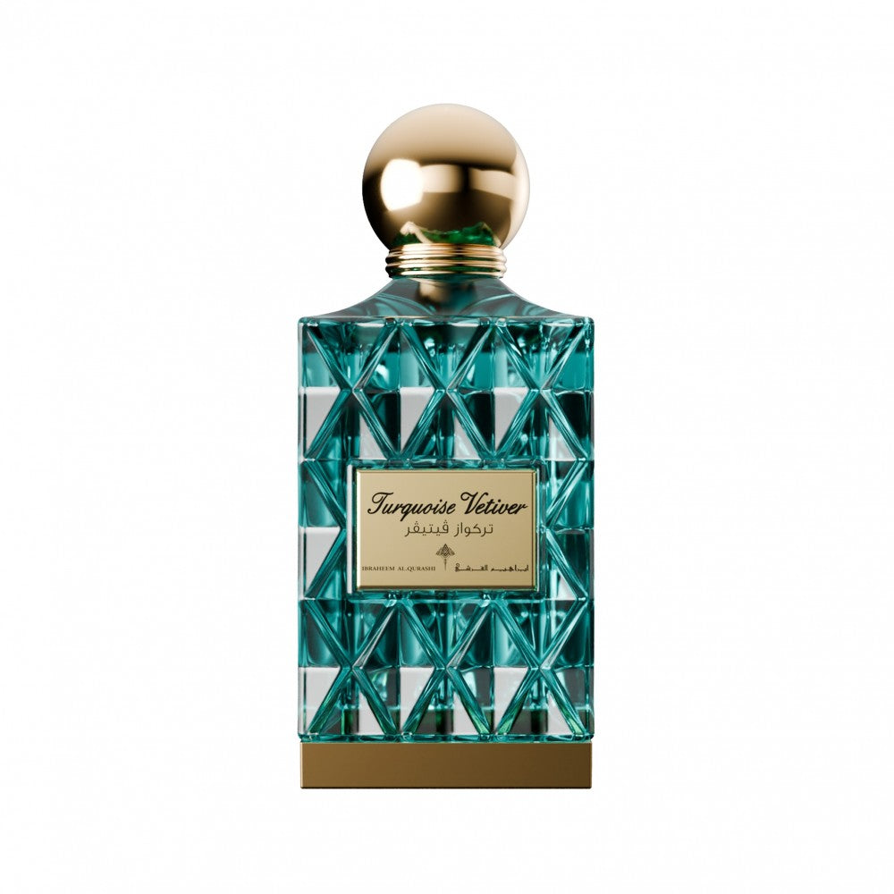 Turquoise Vetiver Eau de Parfum - 75ml  | Ibraq Ibraheem Al Qurashi | Unisex Citrus Woody Fragrance -توركواز فيتيفر – عطر للجنسين 75ml  | إبراق إبراهيم القرشي | عطر حمضي خشبي فخم